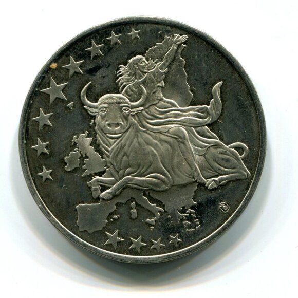 2002 Germany European Currency Medal (b735-37) - Picture 2 of 2